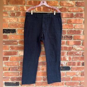 Club Monaco Navy Checkered Men's Dress Pants